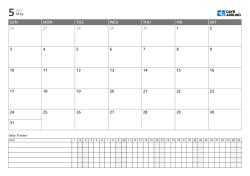 Landscape planner template with monthly calendar and daily tracker, manage schedules, work and routines on one page
