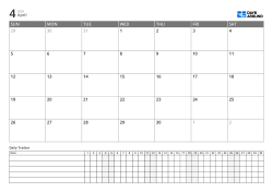Landscape planner template with monthly calendar and daily tracker, manage schedules, work and routines on one page