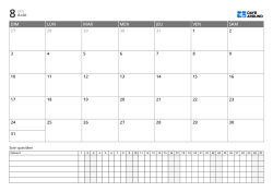 Modèle de planner horizontal avec calendrier mensuel et suivi quotidien, gérez planning, travail et routines sur une page