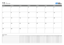 Landscape planner template with monthly calendar and daily tracker, manage schedules, work and routines on one page