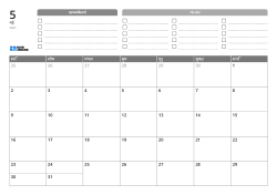 ऊपर प्राथमिकताएँ और TO-DO सूची हैं, नीचे 7 × 5 का मासिक कैलेंडर — टेम्पलेट (हॉरिज़ॉन्टल)।
