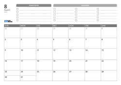 Oben befinden sich Prioritäten und eine TO-DO-Liste. Unten steht ein Monatskalender im 7 × 5 Layout – Monatskalender-Vorlage (Querformat).