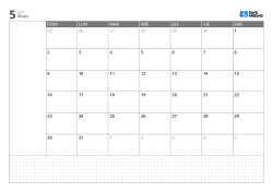 Plantilla de calendario mensual horizontal con calendario de 6 semanas que inicia en domingo, espacio de notas a la izquierda y cuadrícula inferior
