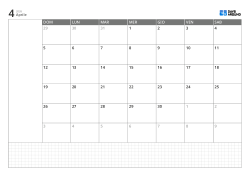 Modello di calendario mensile orizzontale con calendario di 6 settimane con inizio domenica, spazio note a sinistra e griglia note in basso